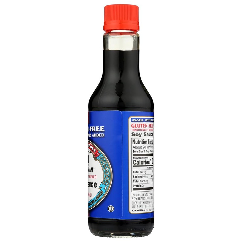 Kikkoman Soy Sauce, Gluten Free, 10 Ounce (Pack of 2)