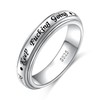 Anxiety Ring For Men Women Keep Going Spinner Ring 925