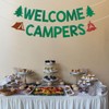 Welcome Campers Banner - Camping Theme Birthday Bachelorette Party Decor,