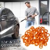 3/8" Pressure Washer O-Ring Replacement Set,M22 Quick Connect Fittings, Red