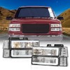 DOTCOM LED Headlights w/Bulbs Pair,Compatible with 1994-1999 GMC C1500 K1500