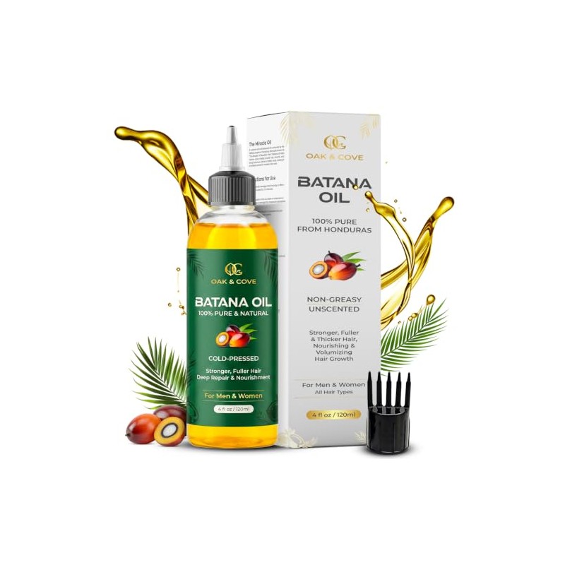 Batana Oil for Hair Growth, Unrefined from Honduras, 120 ML