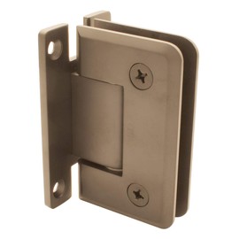 C.R. LAURENCE P1N037BBRZ CRL Brushed Bronze Pinnacle 037 Series Wall Mount Full Back Plate Standard Hinge