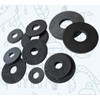 M8 X 25mmmm Black Rubber Penny Washers (Pack of 10)