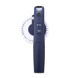 Motex Embossing Label Maker, Labeling Tool, Old School Label Maker, for Manual Label Embossing- E-404 (Dark Blue)