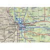 Missouri State Physical Map - 16.5 x 16.5 Inches -