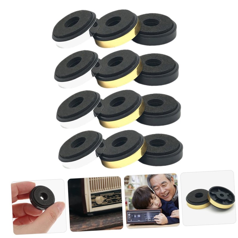 CAXUSD 12pcs Speaker Isolation Feet Damper Mat Non- Speaker Base