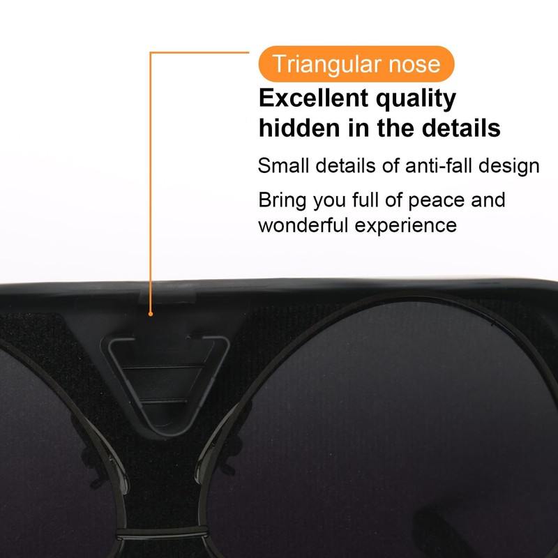 lasuroa Sunglasses Holder for Car Visor, Premium Black Glasses Case
