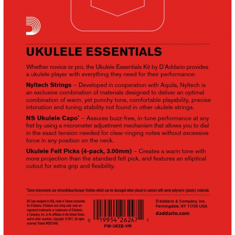 D'Addario Ukulele Essentials Kit