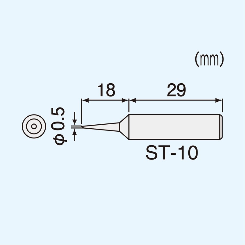 Soldering Iron Tip for Engineers SK-30 Series ST-10 Tip Size: