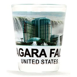 Niagara Falls United States Color Photo Shot Glass