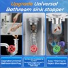 Bathroom Sink Drain Strainer, Pop-up Sink Drain Strainer with Removable