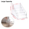 SUMNACON Acrylic Clear Business Card Holder, 4 Tier 4 Pocket