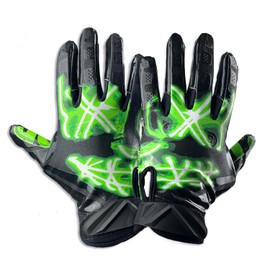 Battle Sports Nightmare You're Not Safe Cloaked Wide Receiver Football Gloves - Ultra Grip Gloves