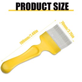 SGERUFZ 1 Piece Stainless Steel Discapping Fork Beekeeping Equipment Accessories for Honey Comb Beekeeping Tool with 21 Prongs