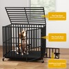 DWVO Heavy Duty Dog Crate, 38 Inch Escape-Proof Dog Cage