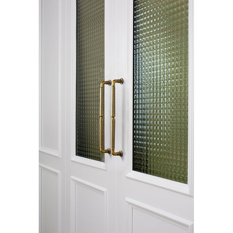 Goo-Ki 6 Pack Woven Cabinet Pulls Antique Brass Drawer Pulls