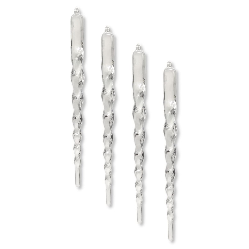DARO DEKO Acrylic Icicle Ornaments 20 cm Pack of 16