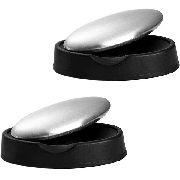 MIHEY 2 Pack Stainless Steel Soap Bar Magic Odor Remover