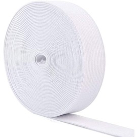 YSTrillion Black Elastic Bands, 20 mm Wide, 20 m Elastic Band, Wide Elastic Band, Trouser Elastic, Elastic Band, Sewing for Dressmaking, Sewing, DIY Crafts