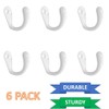 QCAA Premium Quality Single Prong Robe Hook Hanger, Zinc Die
