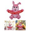 4.9ft Easter Inflatable Bunny Happy Easter Bunny Decoration Outdoor Blow