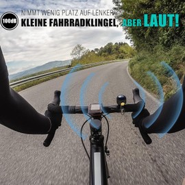 Classic Bicycle Bell, Retro Mini Bell, Loud Brass Bicycle Bell for Road Bike, City Bike, MTB, Bicycle Horn for Handlebars 22-32 mm