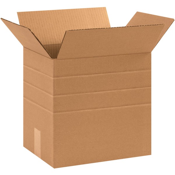 Aviditi Corrugated Cardboard Multi-Depth Shipping and Mailing Boxes, 12 1/4"