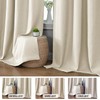H.VERSAILTEX 90% Blackout Linen Curtains 84 Inches Long for Bedroom/Living