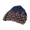 Turban Head Wraps Vintage Embroidered Soft Lace Material Beaded Fleece