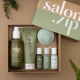 salon house [Gift Set 1] Salon Zip 400ml + 200ml (+3 types of trials + brush) 1) Protein recharging shampoo + intensive treatment / [선물세트1] 살롱집 400ml + 200ml(+트라이얼3종+브러쉬) 1) 단백질 리차징 샴푸 + 인텐시브 트리트먼트