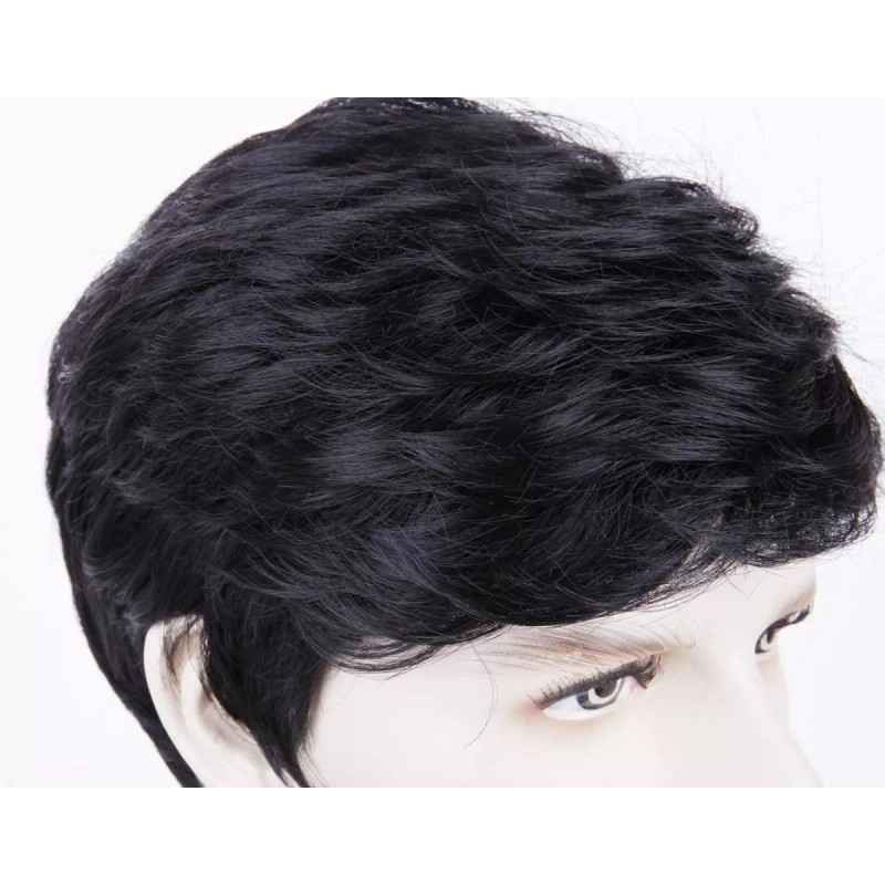 Creamily Peluca Corta Recta Natural Pelo Sintético Negro