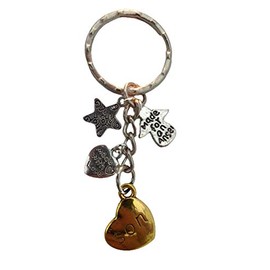 Love Heart Keyring Son Angel Charm Pendant