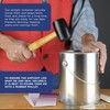 Master Elite 1 Gallon Lined Empty Metal Paint Can Bucket