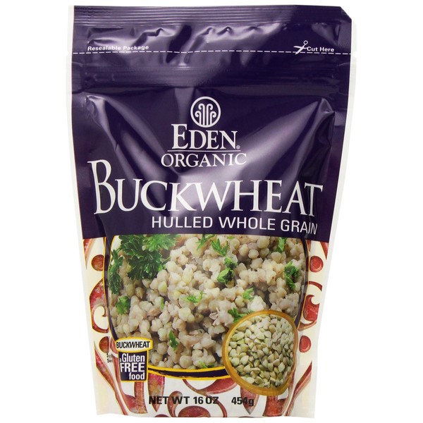 EDEN Buckwheat, Hulled Whole Grain,16 -Ounce Pouches (Pack of 12)