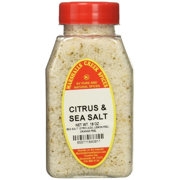 Marshall’s Creek Spices Citrus Sea Salt Blend Seasoning, New Size, 18 Ounce