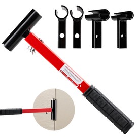 UPGADE Door Hinge Adjustment Tool - 4 in 1 Hinge Gap Adjusting Wrench Kit for Residential and Commercial, Heavy Duty Painted Steel Hinge Bender Wrench with Rubber Grip, Professional Door Hinge Tool
