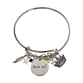 'Rise Up' Charm Bangle Bracelet - Broadway Musical Inspired