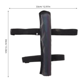 Luxshiny Fan Holste r Folding Fan Sleeves, Hand Fan Holder with Stretchy Straps Men Women Rave Fan Accessories Fan Holste r for Dance Music Circuit Parties and （34.00X33.00X0.50CM）