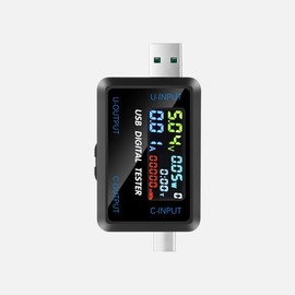 USB Tester USB C Cable Tester USB Multimeter 4.5-36V 0-5A, Voltage Current Capacity, USB Current Meter Voltmeter Amperemeter, Digital Power Meter Tester Meter for Chargers