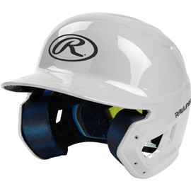 Rawlings | MACH Batting Helmet | Gloss White | Junior (6 3/8" - 7 1/8")