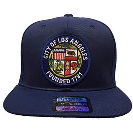 City of Los Angeles Blue White Seal Navy Snapback Hat