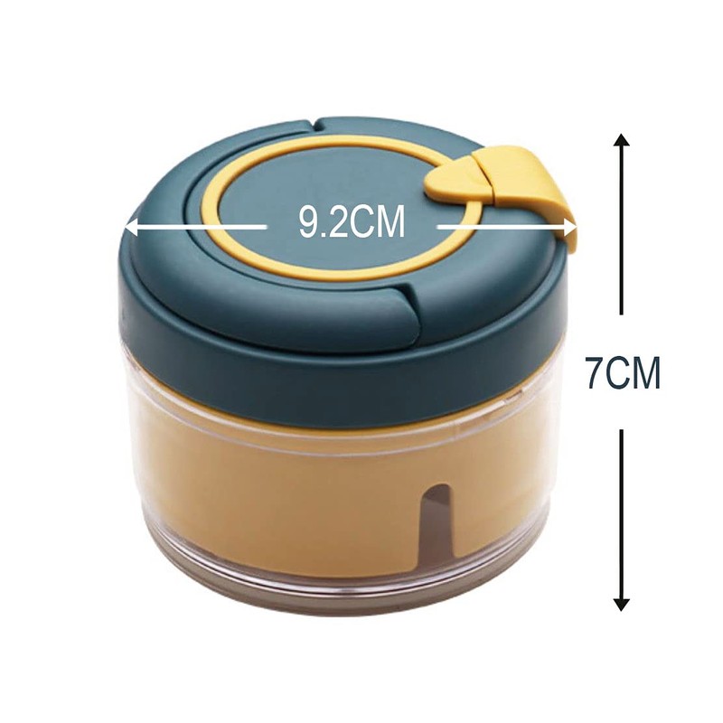 Cisixin Manual Garlic Press, Portable Garlic Crusher, Mini Onion Cutter