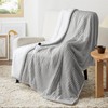 Bedsure Heated Blanket Electric Throw - Soft Ribbed Flannel Electric
