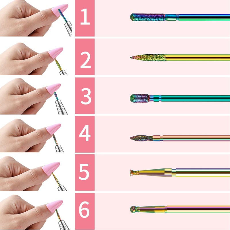 Madenia Nail Drill Bit, Shaft Diameter 0.09 inches (2.34 mm),