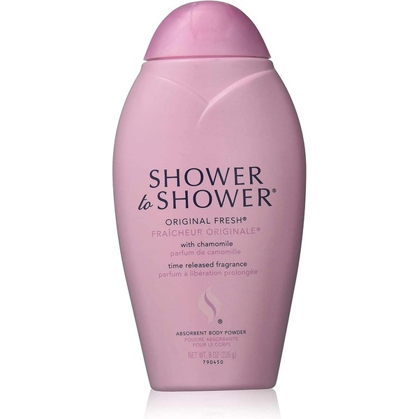 Shower to Shower Body Powder - Original 8 oz. (Pack of 2)