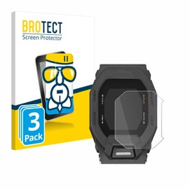 BROTECT Protective Glass for Casio G-Shock GBD-200-1ER (Pack of 3) Protective Film Tempered Glass [Extremely Scratch-Resistant 9H, Anti-Fingerprint, Ultra Transparent]