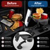 Adjustable Car Cup Holder Tray for Road Trips – 360°