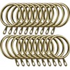 iPEAK 50 Pack Metal Curtain Rings Hanging Hooks For Curtains