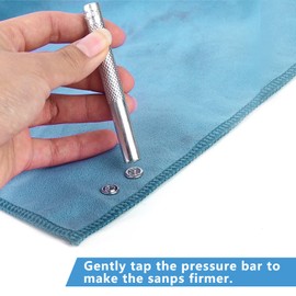 11pcs Punch Tool Punch Snap Kit, Leather Craft Snap Fastener Setter Rivet Setting Round Hole Punch Die Tools for Punch Hole and Install Rivet Button